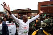 Operation Dudula members on the march. File photo.