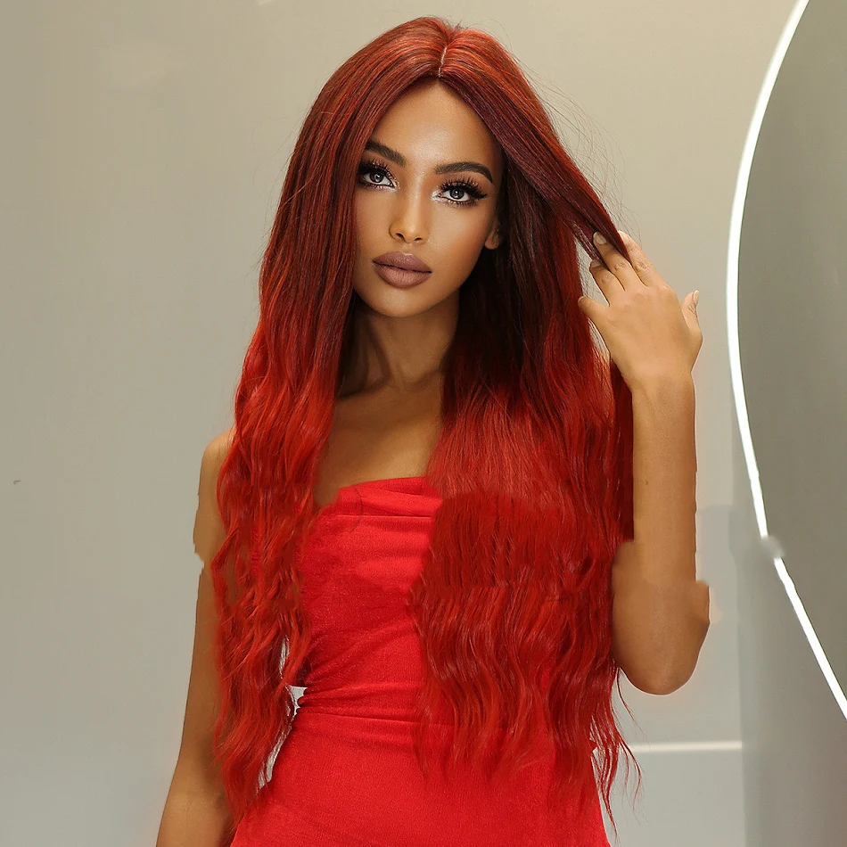 Peruca completa com cabelo cacheado longo e temperamental para mulheres, um conjunto perfeito para um visual elegante e cheio de charme.