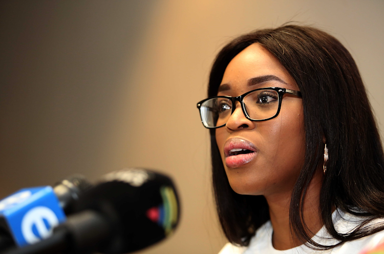 Cheryl Zondi briefs the Media on the latest development on the court case against her alleged rapist