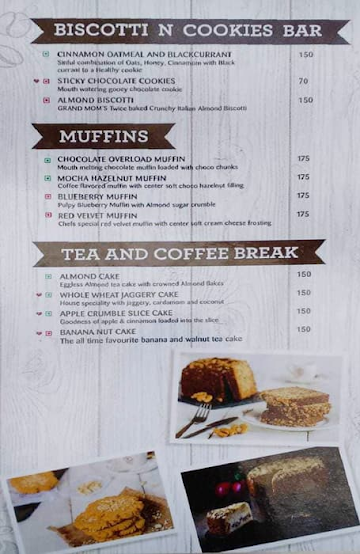 The Coffee Bean & Tea Leaf menu 