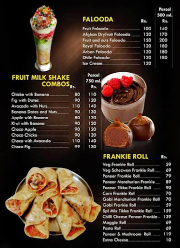 B2 Juice Bar menu 