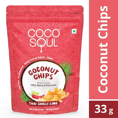 Coco Soul Coconut Chips - Thai Chilli Lime - 33 gm