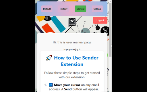 Sender screenshot 3