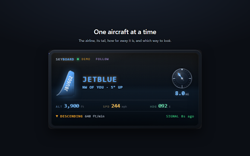 SkyBoard — Live Flight Panel screenshot 1