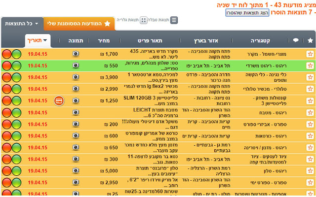 סימון הודעות ב יד2 - Yad2 message marker