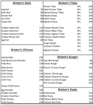 The Briston Kitchen menu 1