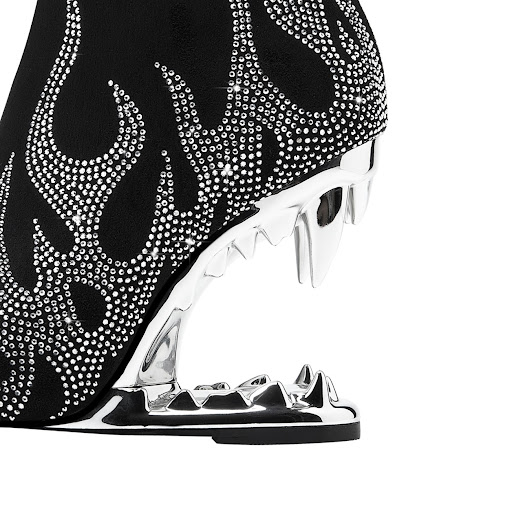 Title 11, Womens Teeth Profiled Heel High Heel Boots, co...