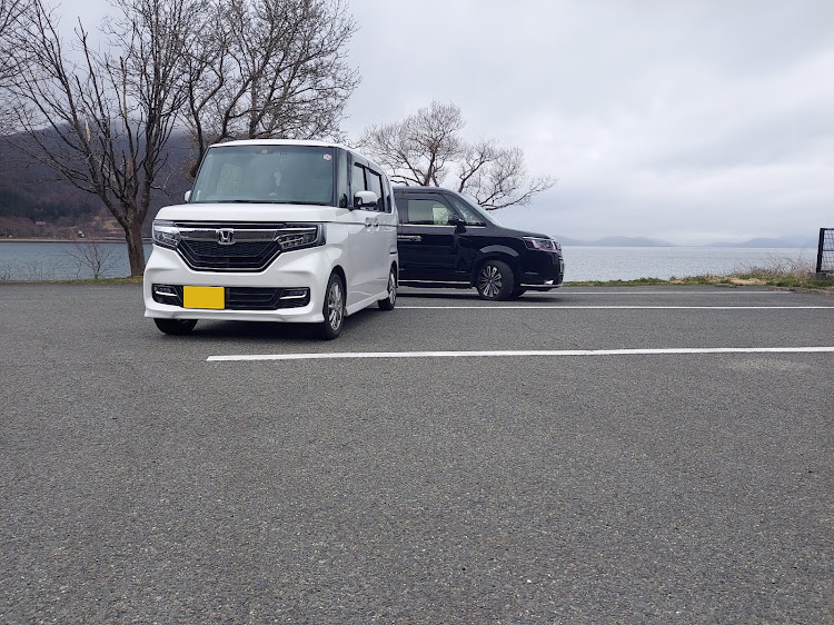 Nボックスカスタムのステップワゴンスパーダ・前回の続き・猪苗代湖・イイねありがとうございます(^-^)・ホンダ車コラボに関するカスタム事例の投稿画像2枚目