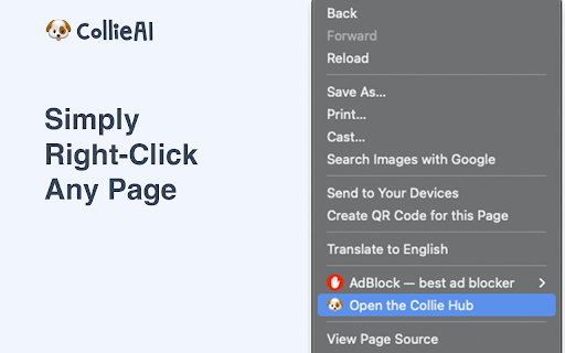 Collie Chrome Extension