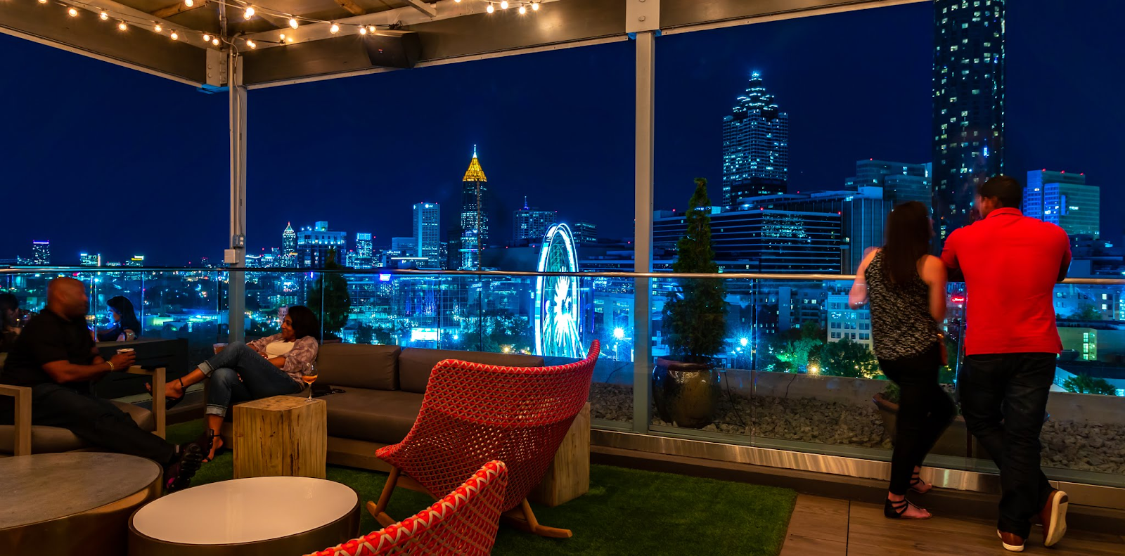 Atlanta rooftop with a view