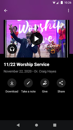 Screenshot CrossingPoint Church