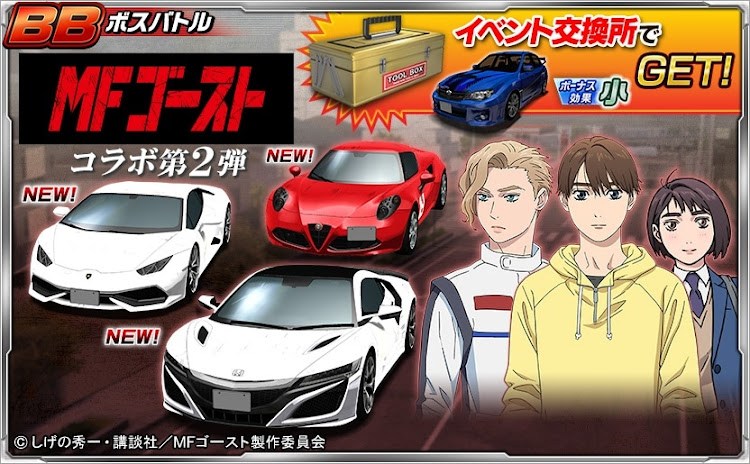 寅次郎さんが投稿したドリスピ・MFゴースト・アルファロメオ4C・北原望・確率10%に関するカスタム事例の投稿画像1枚目