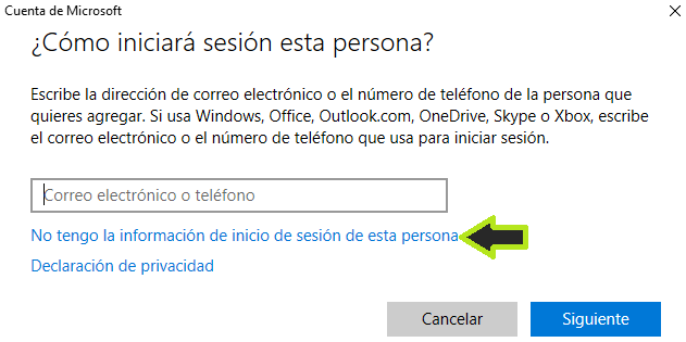 Cuenta de microsoft 1