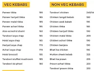 The Kebab menu 1