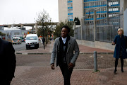 Duduzane Zuma arrives at Johannesburg Central police station on July 9 2018