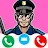 Fake call police : kids police icon