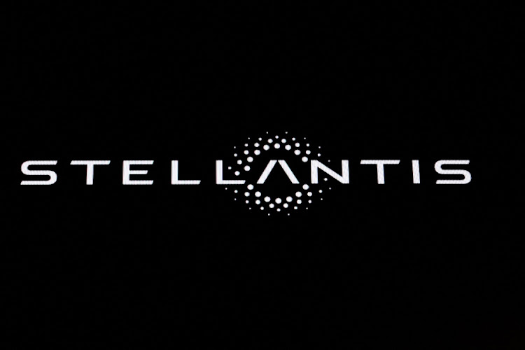 A screen displays the company logo for Stellantis N.V. on the floor at the NYSE in New York City on January 31 2024. Picture: REUTERS/Brendan McDermid