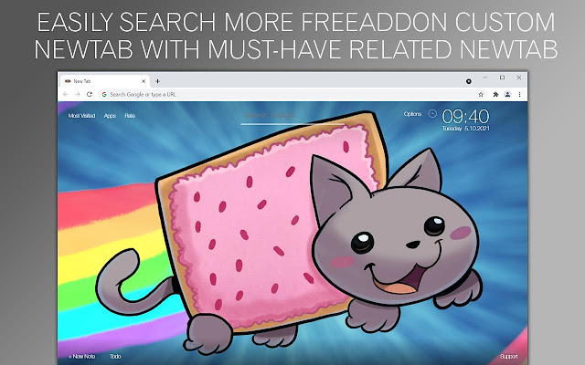 Nyan Cat Wallpaper HD Custom New Tab