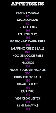 Hookie Dookie Cafe Lounge menu 3