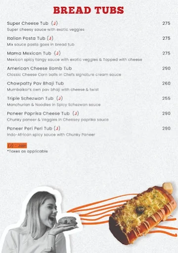 Crave Junction menu 