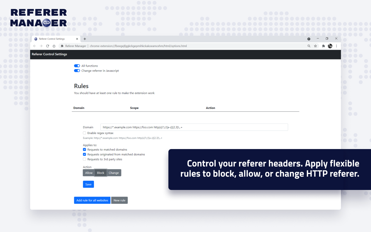 Referer Manager Preview image 1