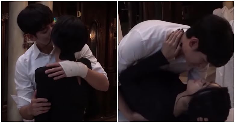 BehindTheScenes Footage Of Kim Soo Hyun And Seo Ye Jis Kiss Scene