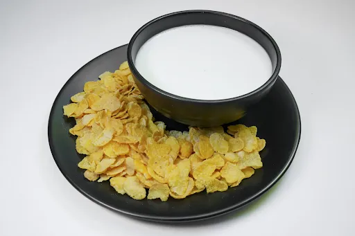 Corn Flakes With Milk And Honey
