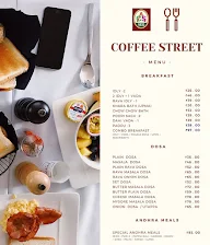 Coffee Street menu 1