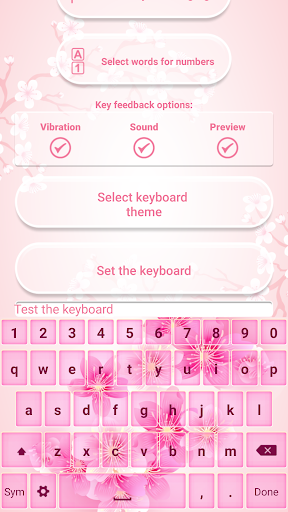 Sakura Keyboard with Emoticons