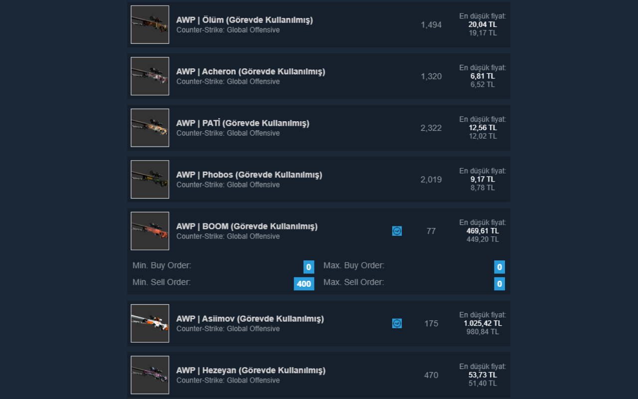 Steam Market Item Price Tracker Preview image 9