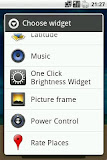 One Click Brightness Widget