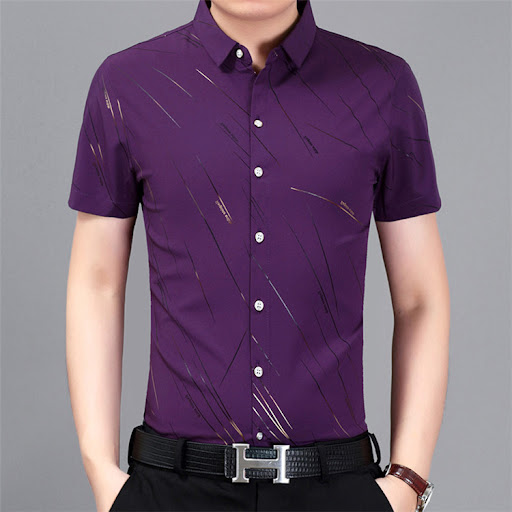 Title 6, Color Cotton Short-Sleeved Shirt Comfortable an...