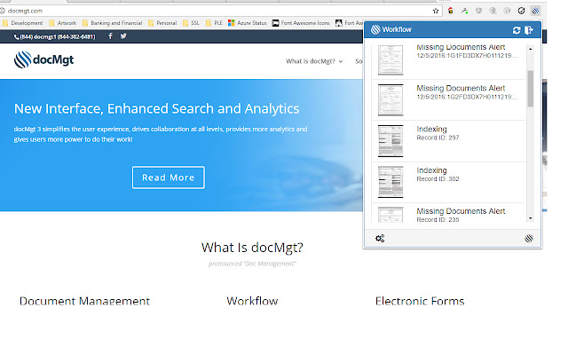 docMgt Workflow Monitor