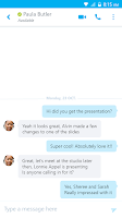 Skype for Business for Android Screenshot