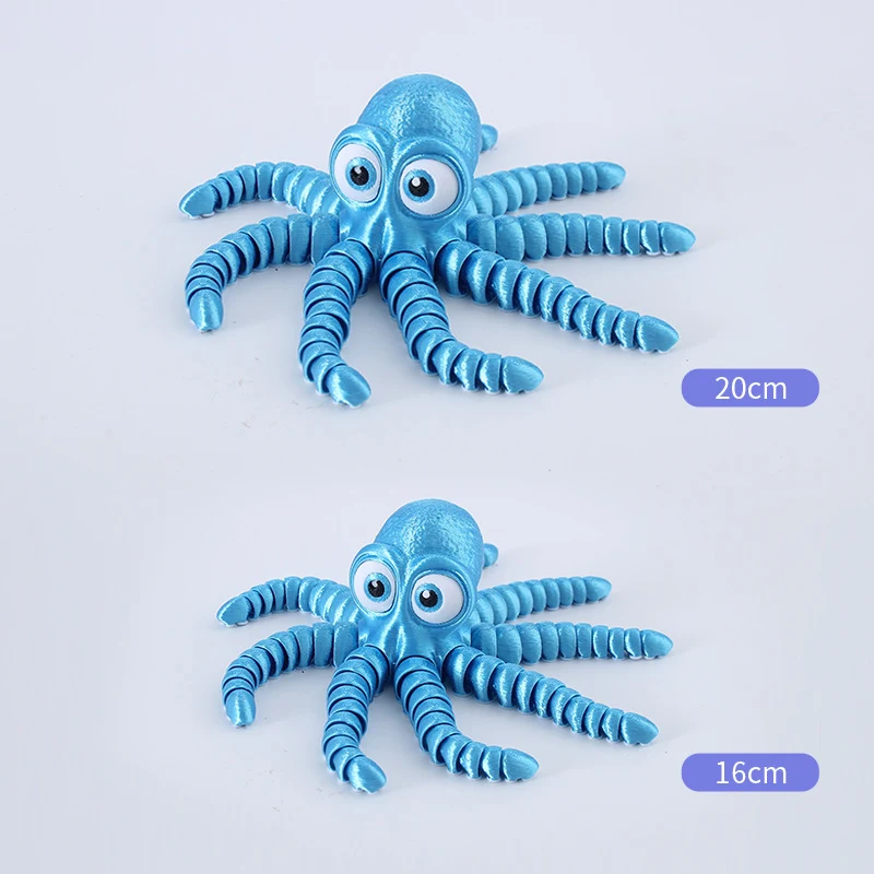 Beweglicher Big Eye Oktopus Spielzeug für Kinder Entdecke die Unterwasserwelt Flexibel und Robust fördert Kreativität Perfektes Geschenk
