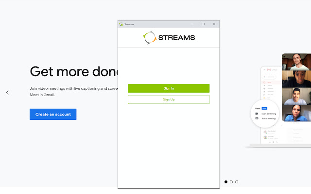 Streams Communications chrome extension