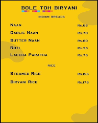 Bole Toh Biryani menu 3