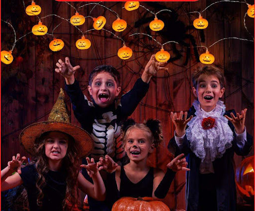Title 4, Halloween Decoration Pumpkin Lantern LED String...