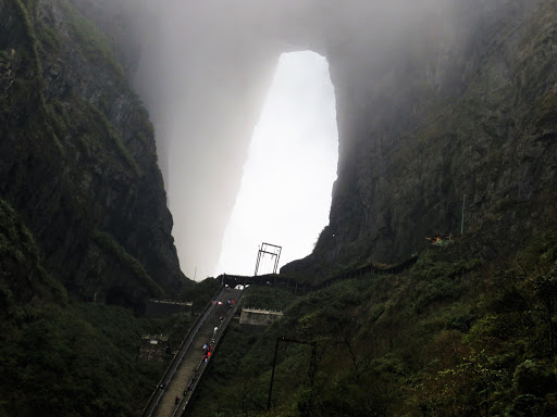 99 Bend Road From Tianmen Mountain China 2016