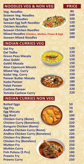 Dhaatri Vantillu menu 