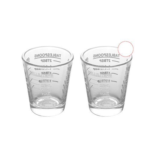 Title 10, American Espresso Cup, Ounce Measuring Cup, Gla...