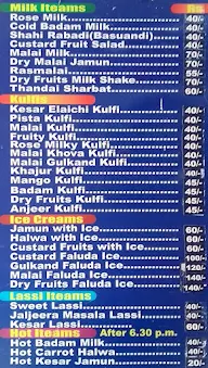 Mumbai Badam Milk And Lassi Center menu 1