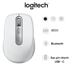 Chuột gaming không dây Logitech MX ANYWHERE 3S Xám (Paper Grey) (910-006933)