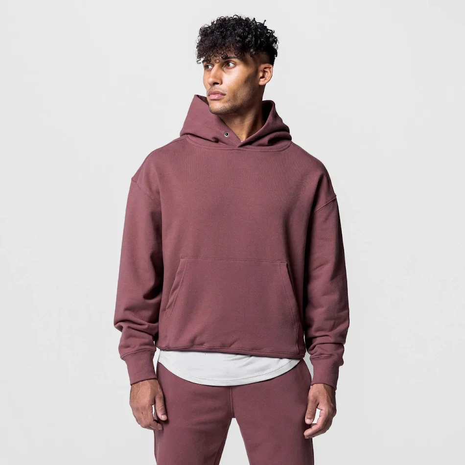 Conjuntos de entrenamiento con capucha de algodón grueso para hombre, ropa deportiva casual, sudaderas con capucha y pantalones, ideales para correr y gimnasio.
