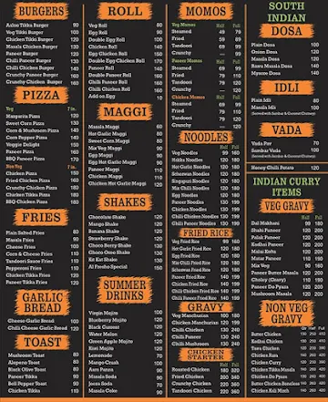 Al-Fresho menu 