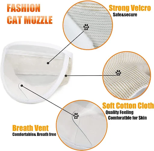 Cat Anti Bite Muzzles Breathable Cat Travel Tools Bath Beauty Grooming Supplies Cat Kitten Muzzles Mask Pet Supplies