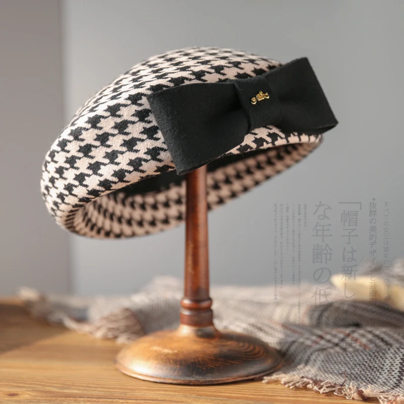 Title 5, Béret femme automne et hiver casquette dhôtess...