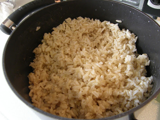 Love fluffy, brown rice!