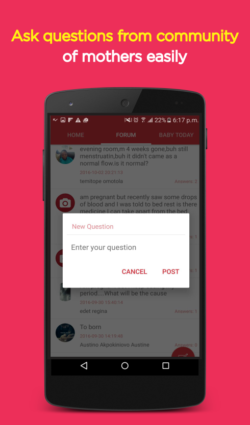 SaferMom: Pregnancy App Screen 3
