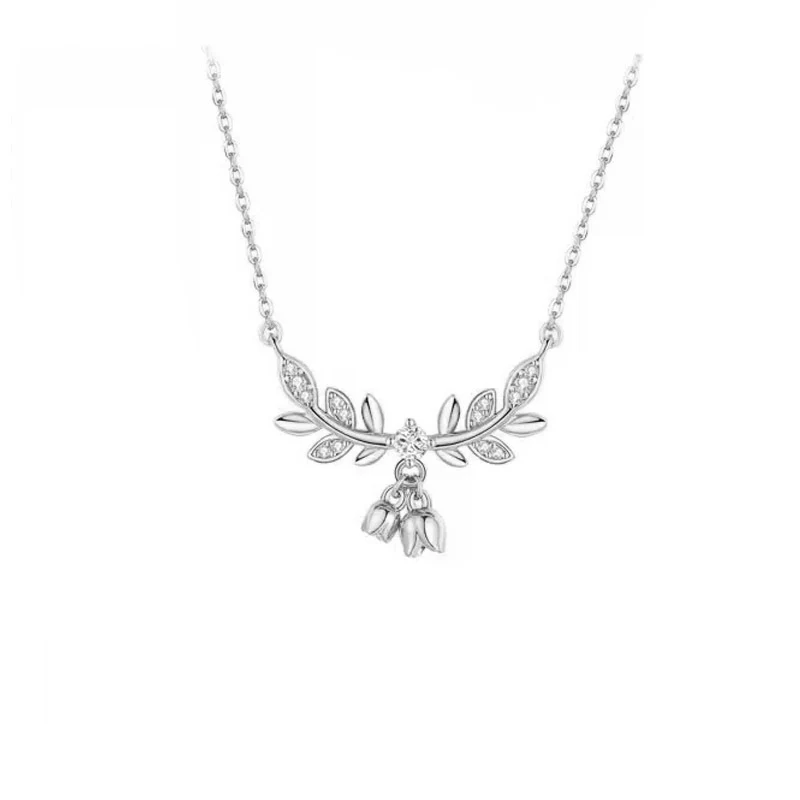 925 Sterling zilveren sleutelbeenketting Licht luxe Valentijnsdag cadeau voor vriendin